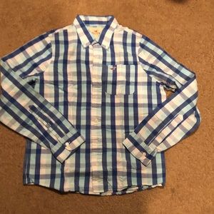 Plaid hollister dress shirt